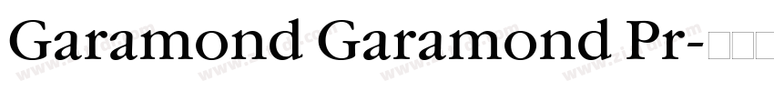 Garamond Garamond Pr字体转换